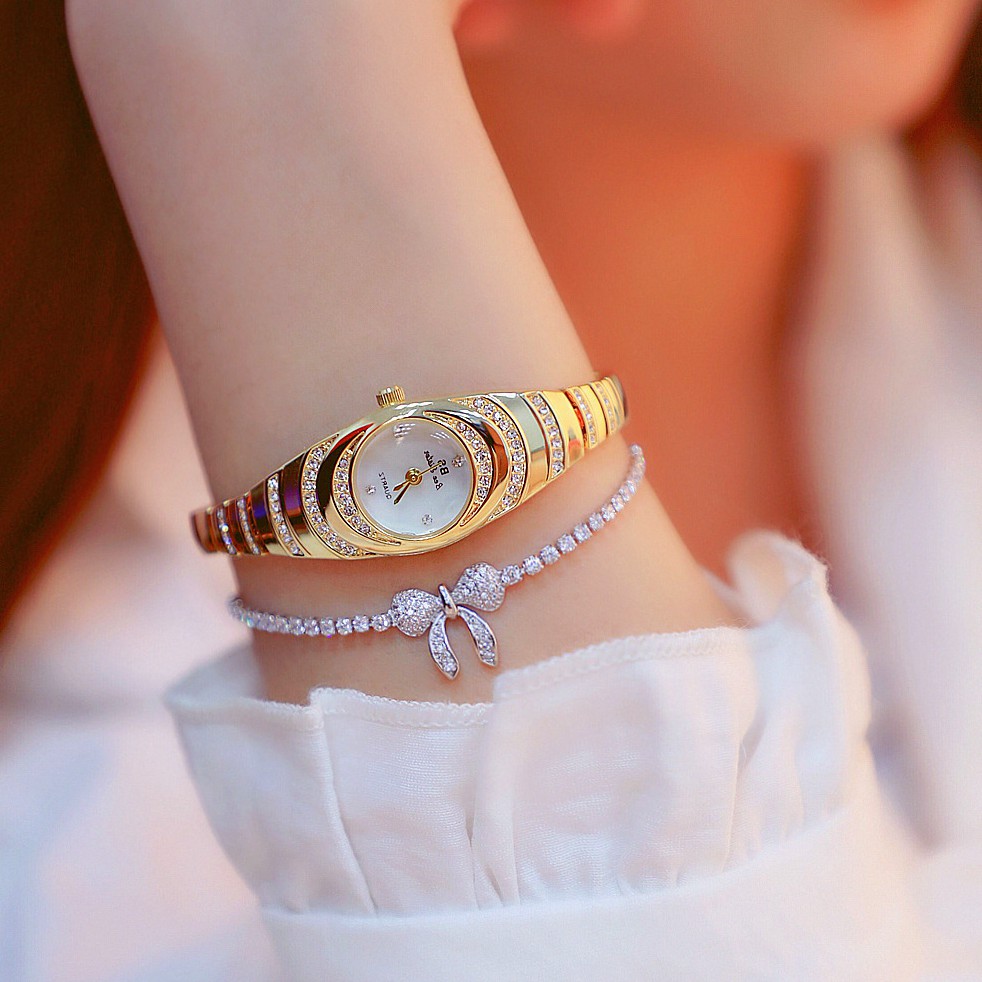 Đồng hồ nữ BEE SISTER BS001 mặt ovan nhỏ xinh | BigBuy360 - bigbuy360.vn