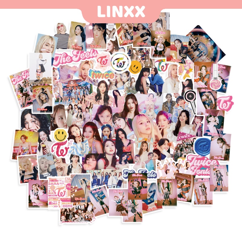 Sticker Hình Thần Tượng Nhóm Nhạc Twice Chống Thấm Nước
