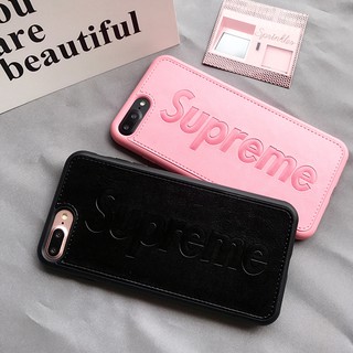 Ốp supreme da mềm 3 màu cho iphone