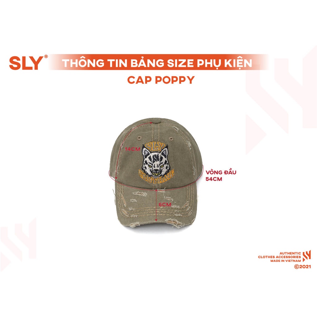 Nón kết SLY Poppy màu Xám
