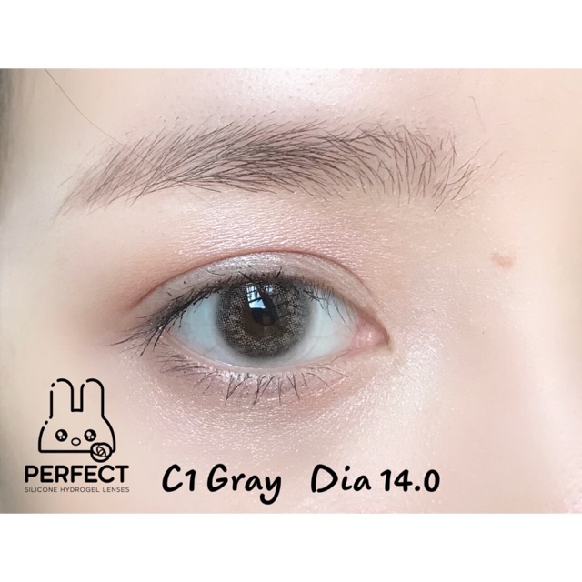 [Giá 1 Đôi] 14.0 (0.00 ->8.00) Lens C1 Gray - Kính Áp Tròng