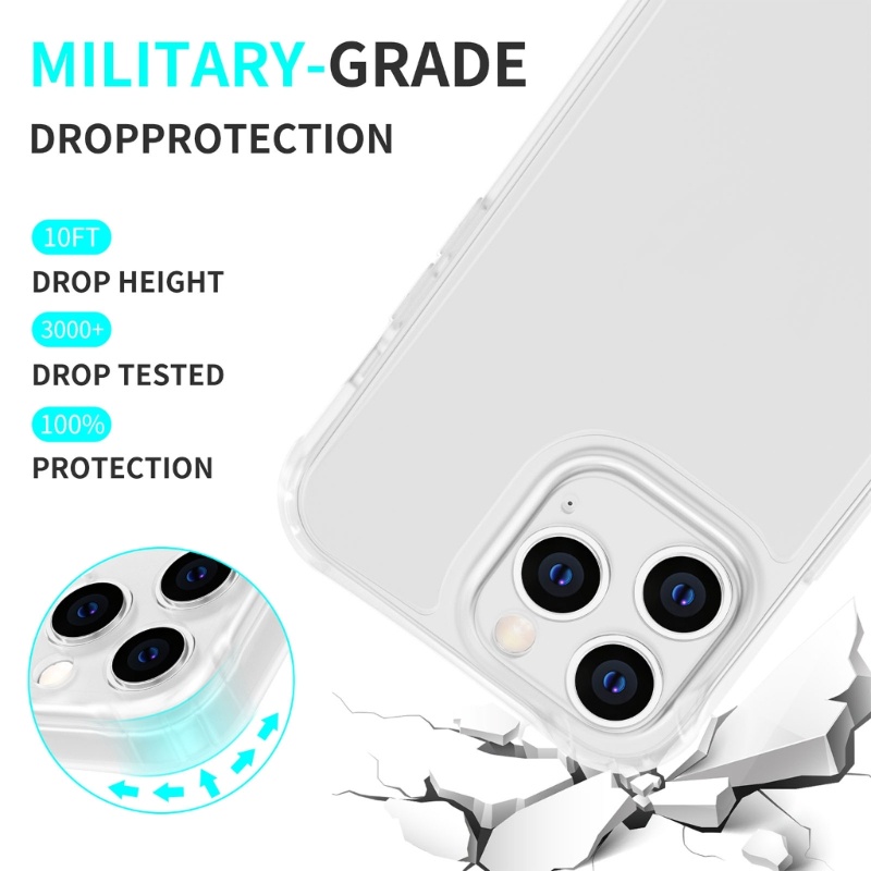 Ốp Lưng Trong Nhám Viền Màu Cho Điện Thoại Iphone 14 / 14 Max / 14 Pro / 14 Pro Max
