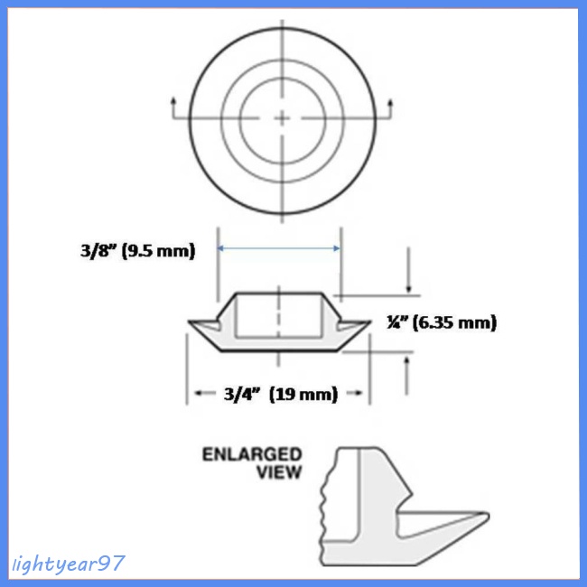 Set 100 Nút Cao Su PVC Đen Bịt Lỗ Kim Loại Thông Dụng Cho Cửa Xe Hơi