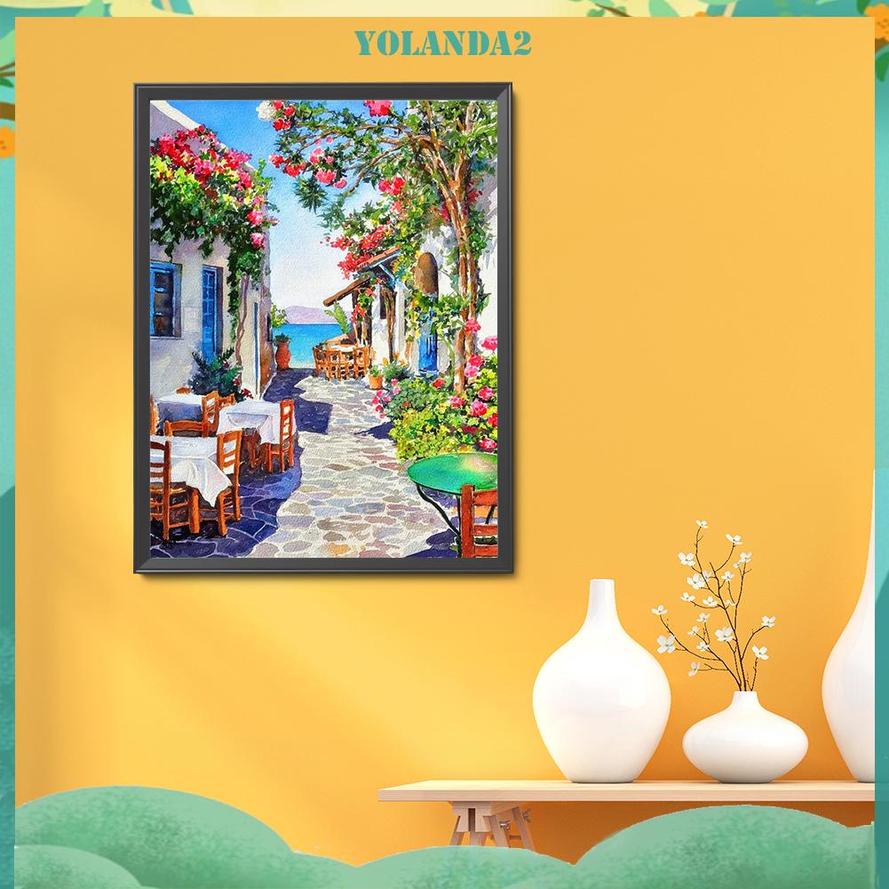 Bộ Tranh Thêu Chữ Thập Tự Làm 11ct Hình Đường Phố