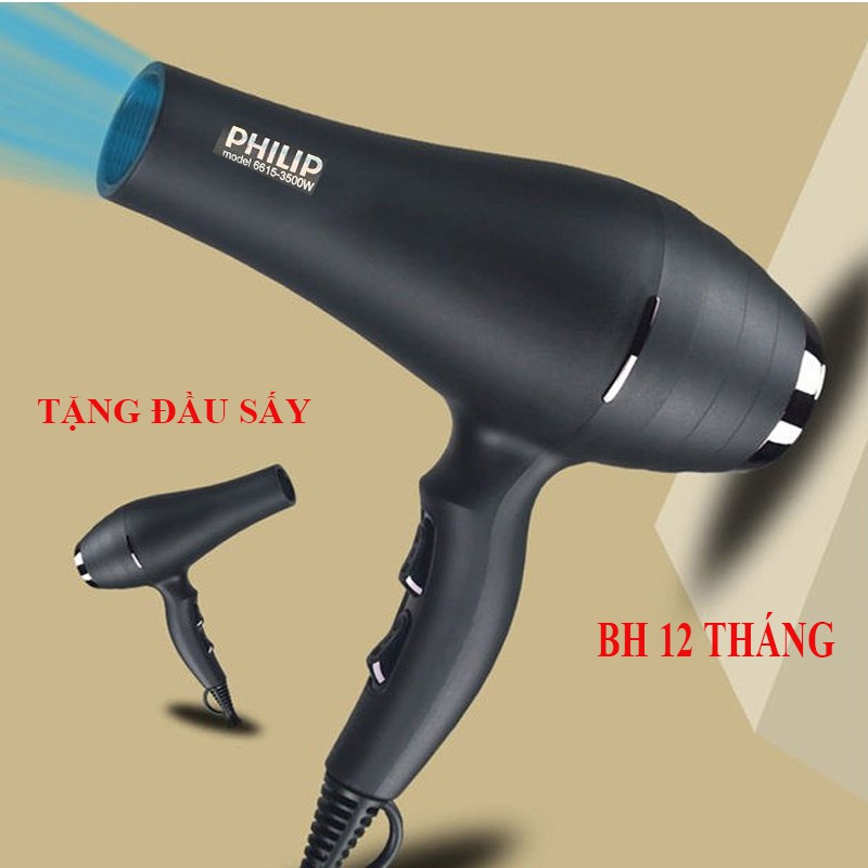 Máy Sấy Tóc 2 chiều nóng lạnh 6615 Công Suất 3500W Mức Nhiệt Ổn Định- Phù Hợp Với Tóc