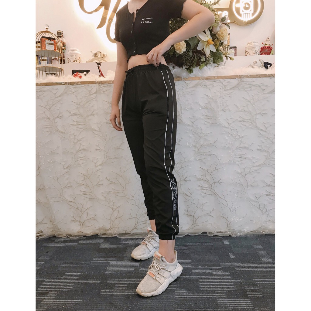 Quần thể thao jogger nữ form rộng rãi mặc gym, thể thao, đi chơi cafe [ Ngọc ]