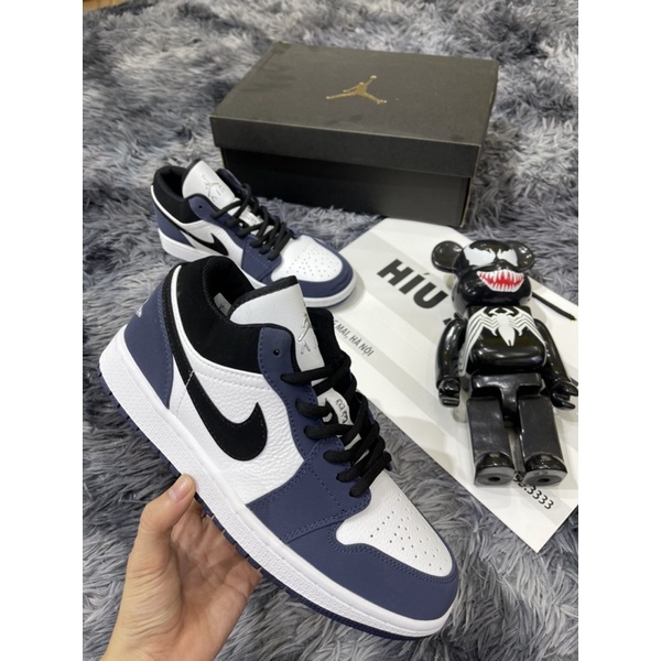 giầy thể thao sneaker low retro navy xanh than cổ ngắn HOT (ảnh thật + full box)