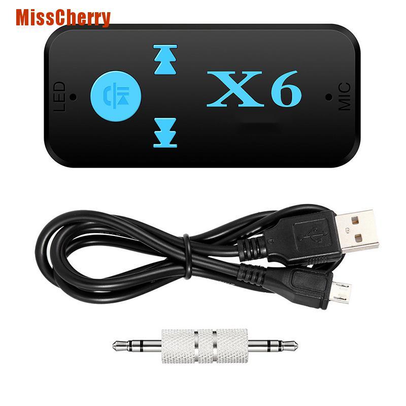 Thiết Bị Nhận Tín Hiệu Bluetooth Không Dây X6 Jack 3.5mm Cho Xe Hơi