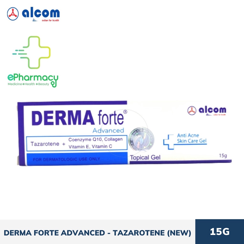DERMA FORTE ADVANCED Gel Tazarotene giảm mụn, ngừa thâm, mờ sẹo Gamma Chemicals (bản mới) 15g | BigBuy360 - bigbuy360.vn