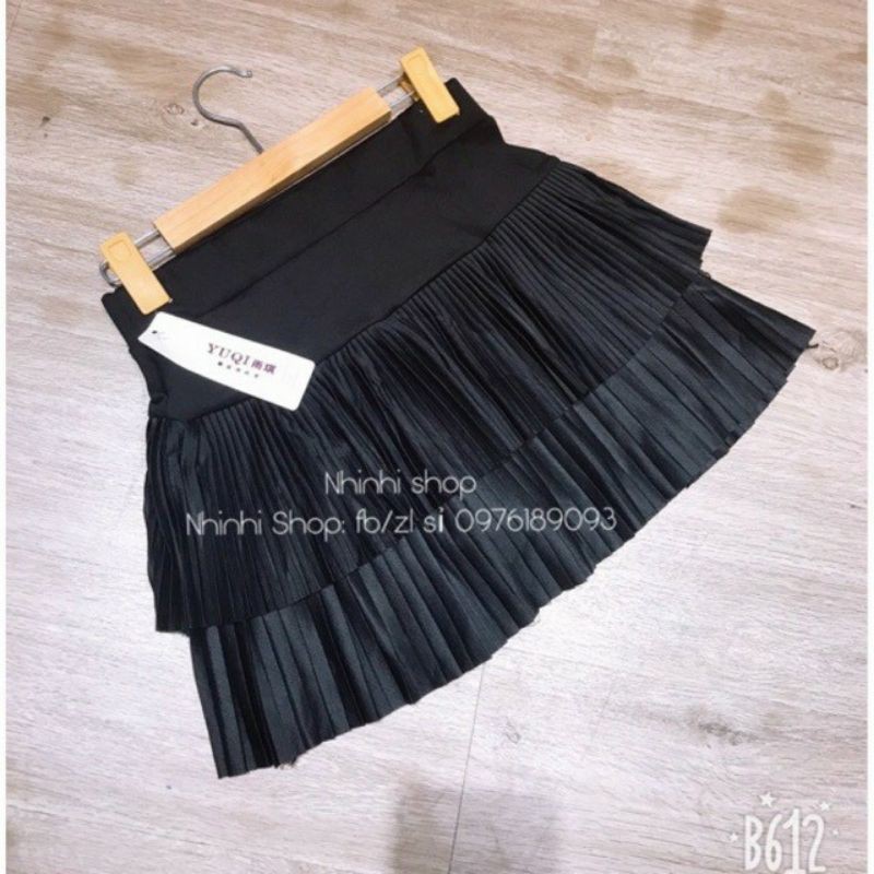 [ Mã FAMAYWA giảm 10K đơn 50K] Chân váy dập ly 2 tầng vải thun cao cấp | BigBuy360 - bigbuy360.vn