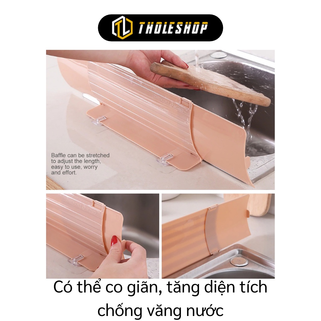 Tấm Chắn Nhà Bếp - Tấm Nhựa Chắn Văng Nước Bồn Rửa Chén, Chất Liệu Bền Đẹp, Tiện Lợi 7594