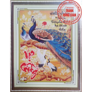 Tranh đính đá vợ chồng H964