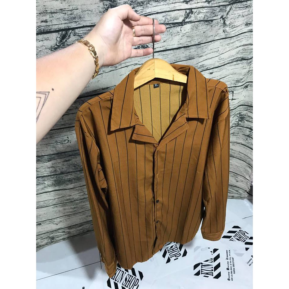 [Cường Store] Sơmi sọc vải lụa mềm | BigBuy360 - bigbuy360.vn