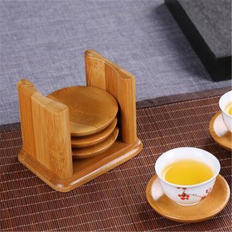 High Quality Bamboo Tea Set Four Square Cup Holder Kung Fu Tea Set