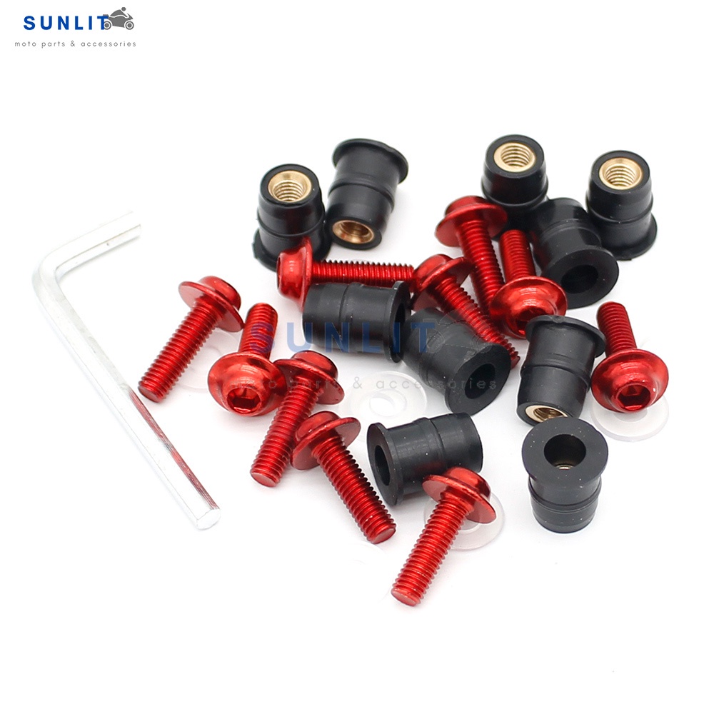 Bộ 10 Ốc Vít M5 5mm Chống Rung Thông Dụng Cho Kính Chắn Gió Xe Máy HONDA ADV150 adv 150 adv