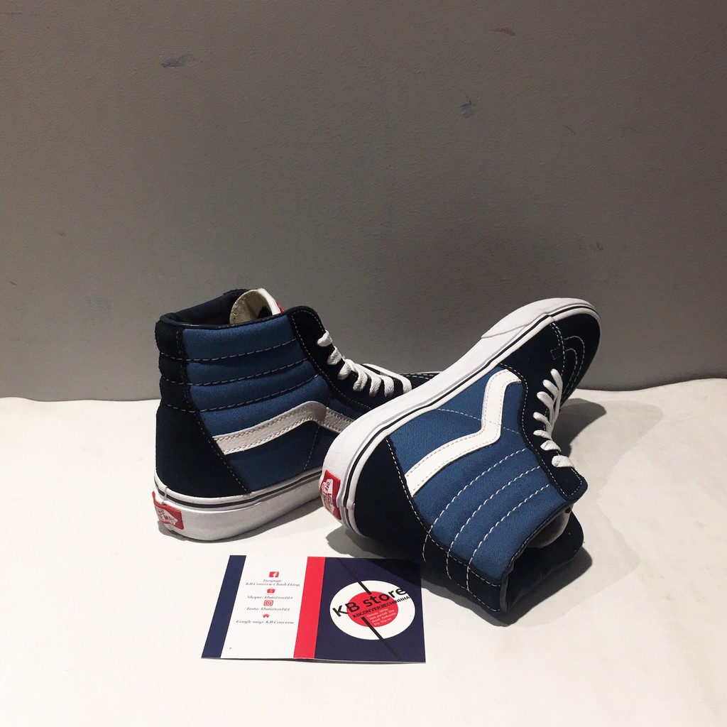 Giày Vans SK8 cổ cao navy chính hãng