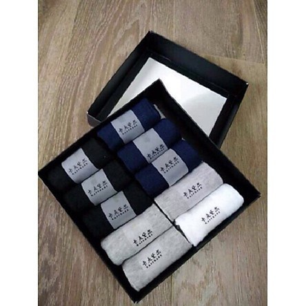 Tất Chống Thối Nam Hộp 10 đôi,Cổ Ngắn,Cổ CAO.Vớ nam sợi tre cao cấp .công nghệ nano khử mùi hôi