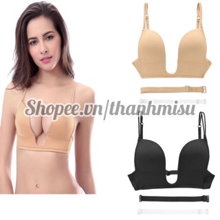 Áo ngực khoét sâu sexy tặng kèm dây trong mặc váy khoét cổ sâu 