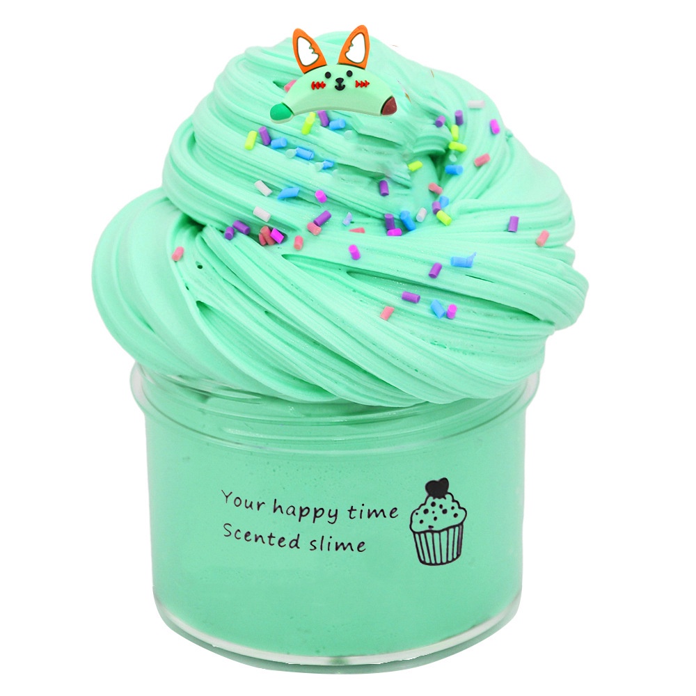 Bộ Đồ Chơi Slime Trái Cây Mềm Không Dính Có Mùi Thơm 70ml 5 Màu Sắc Cho Trẻ Em