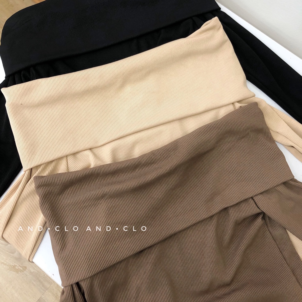 áo len bẹt vai dài tay kiểu dáng hàn quốc