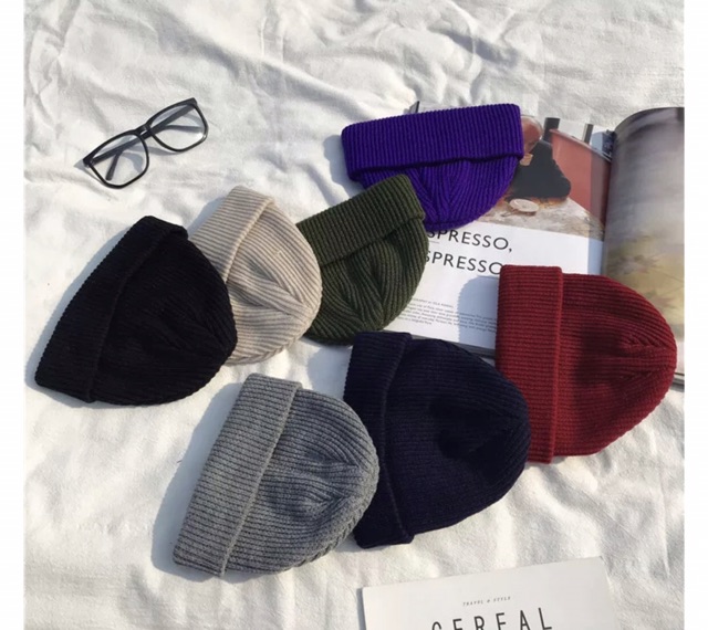 Mũ len beanie siêu hot mẫu len dày unisex