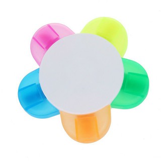 Bút dạ quang, highlight, đánh dấu 5 màu hình bông hoa