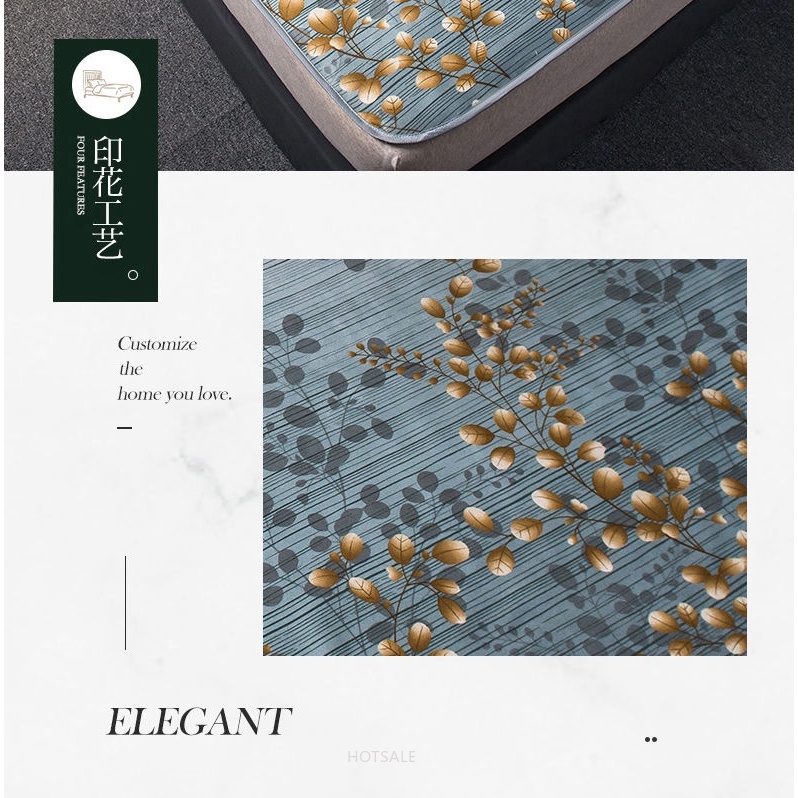 Tấm trải giường xếp gọn lụa mát mùa hè điều hòa nhiệt độ cho giường đơn đôi ký túc xá sinh viên