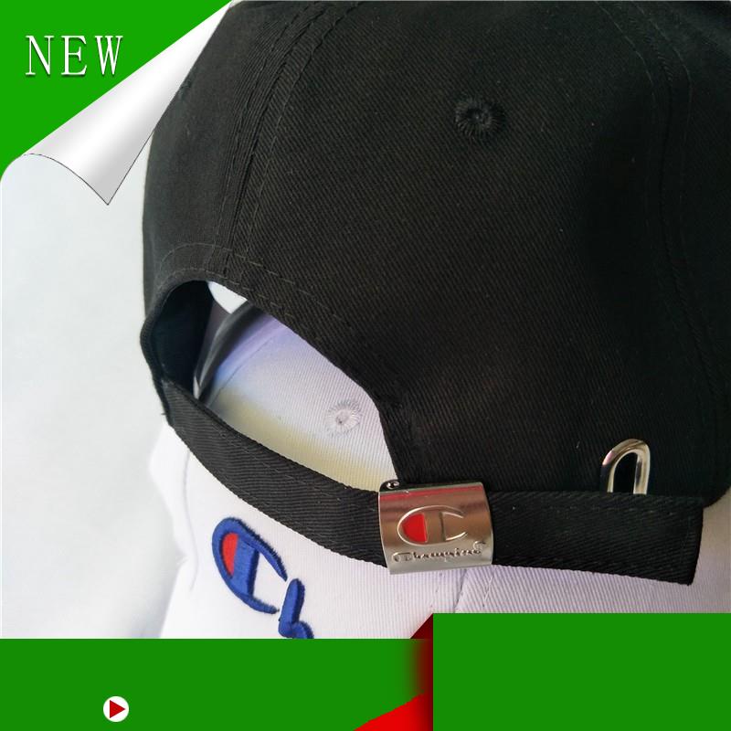 Nón lưỡi trai thêu chữ Champion trơn màu giản dị cho nam nữ