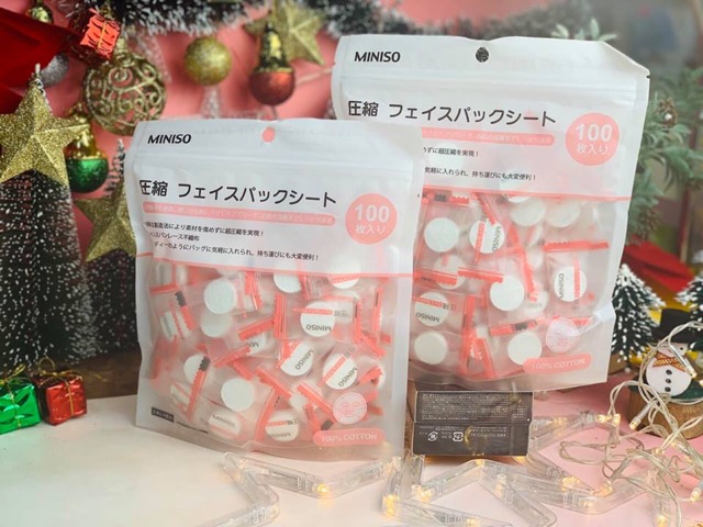 ✅[CHÍNH HÃNG] COMBO 30 MẶT NẠ NÉN MINISO NHẬT BẢN