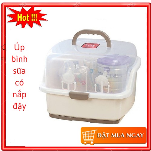 ÚP BÌNH SỮA CÓ NẮP ĐẬY tiện dụng