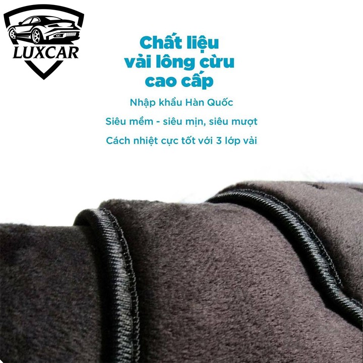 Thảm Taplo Nhung Lông Cừu LUXCAR Xe MAZDA CX5 - Đế cao su chống trượt đời xe 2015-2020