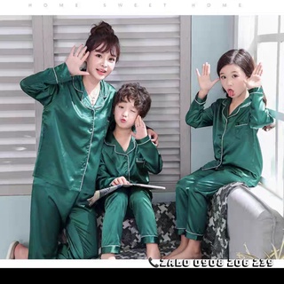 Bộ pijama phi lụa nữ mặc nhà