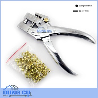 Kìm đục lỗ giấy kèm bọc khoen bảo vệ lỗ