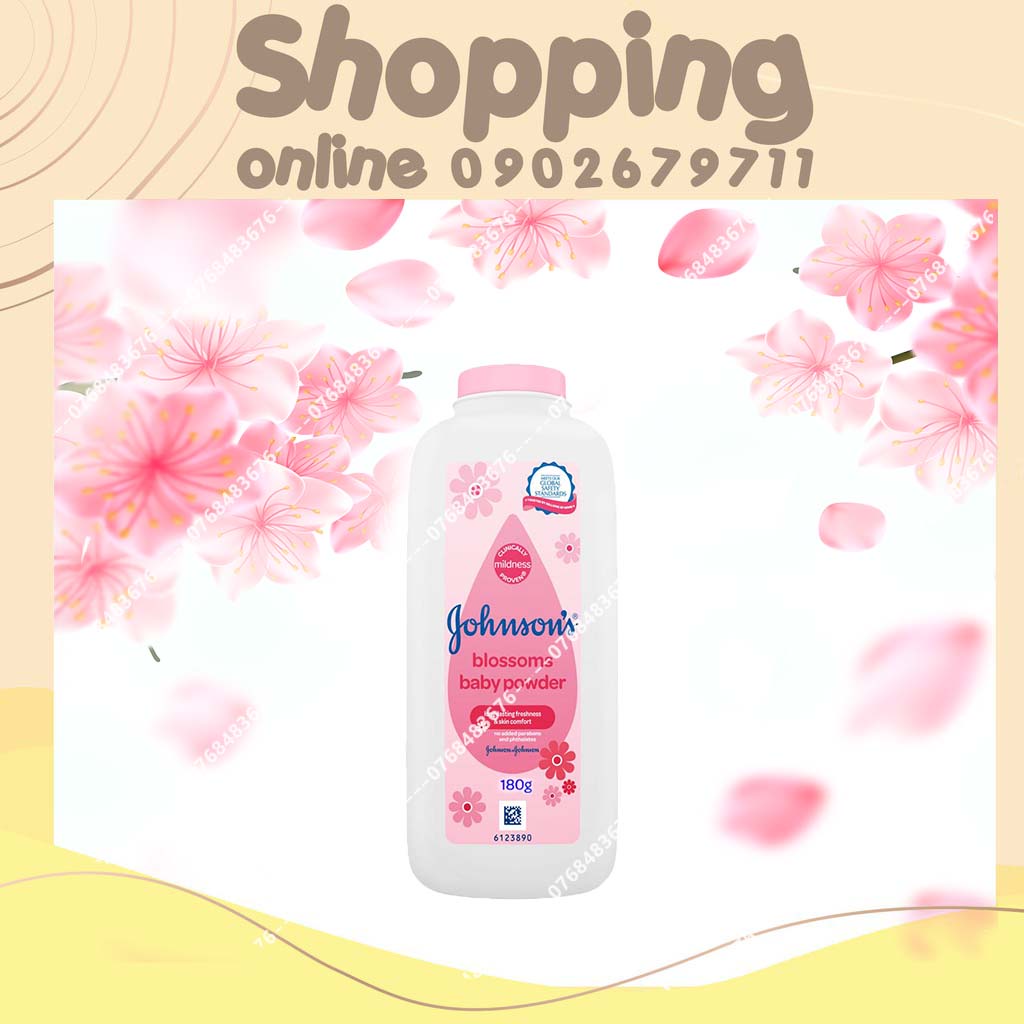Phấn Rôm Johnson's Baby Blossoms 180g