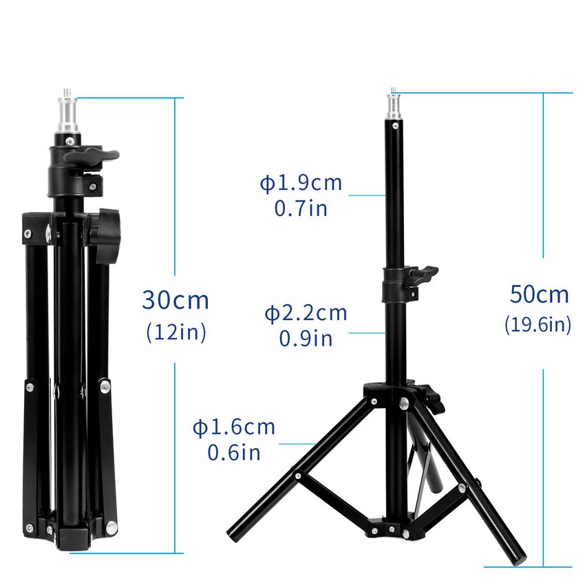 Giá đỡ ba chân SELENS mini dài 50cm 20" gấp gọn được để chụp ảnh quay video đa năng