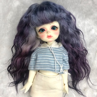 Wig lông dê cho bjd 1/6