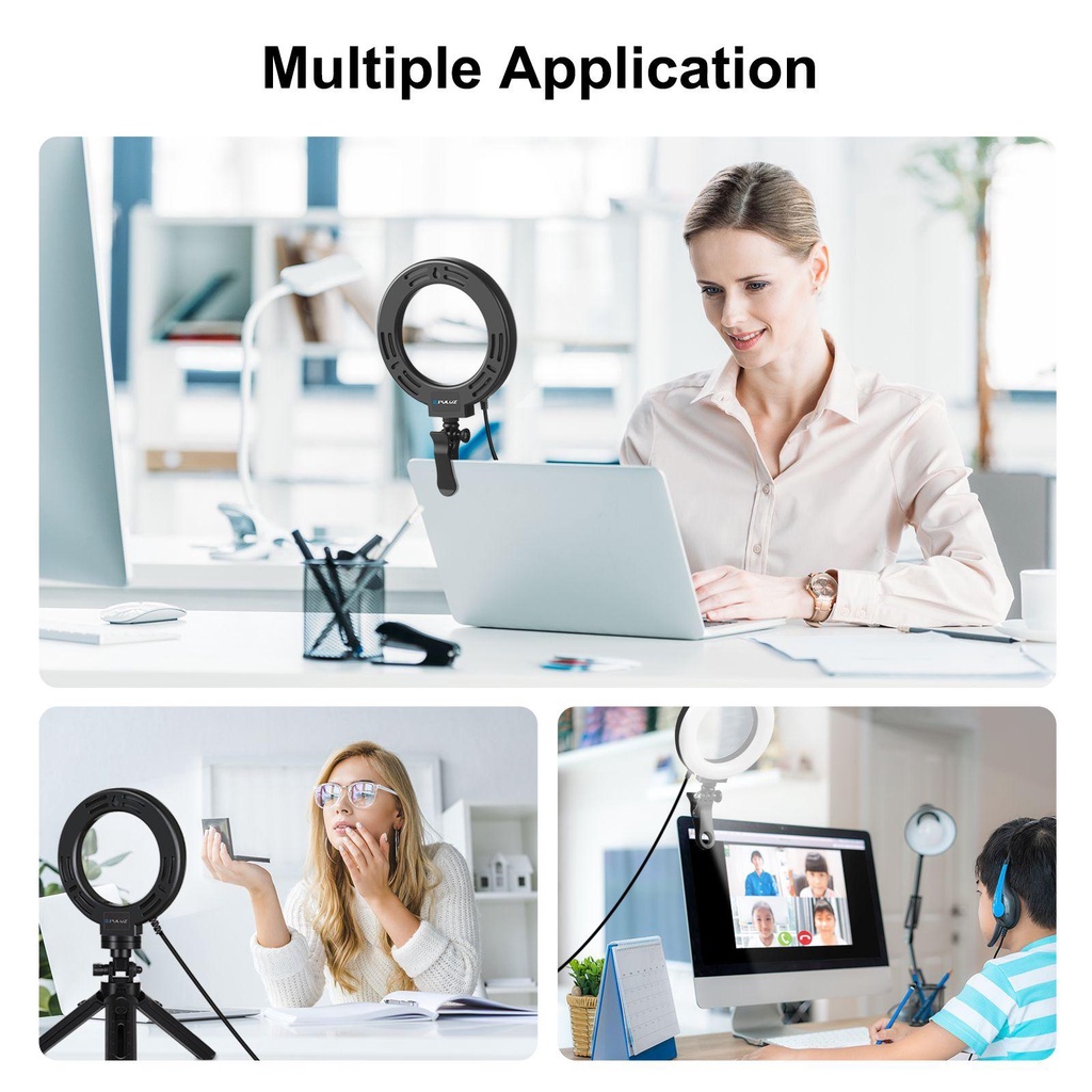 ESPO Vòng Đèn Chụp Ảnh Selfie 3 Chế Độ Cho Laptop