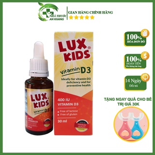 Vitamin D3 Lux kids nhỏ giọt hàng Đức chính hãng, cho bé khỏe, ngủ ngon hết mồ hôi trộm, rụng tóc vành khăn