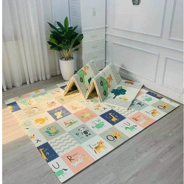 THẢM XỐP XPE CHO BÉ GẤP GỌN LÓT SÀN 2 MẶT CHỐNG NƯỚC