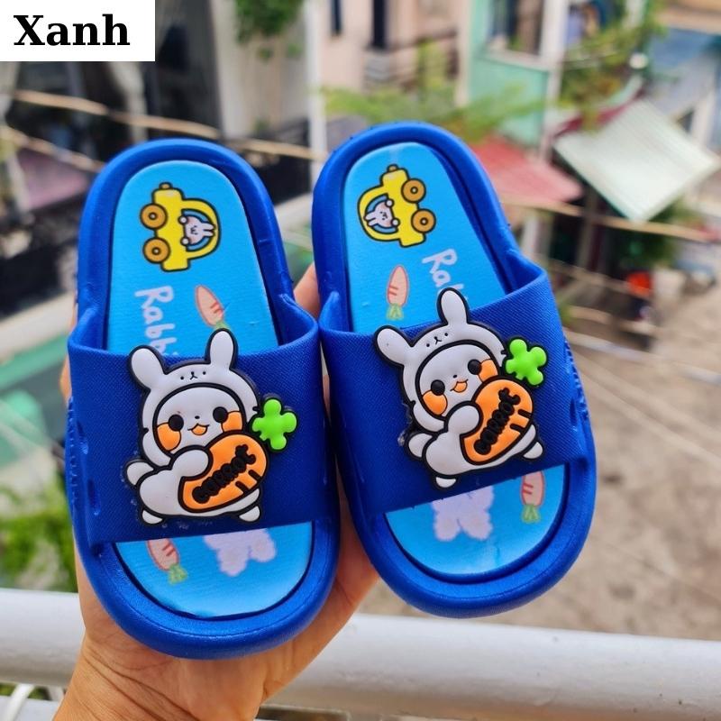 Dép lê bé gái dép trẻ em họa tiết hoạt hình đế mềm chống trượt size trung đại