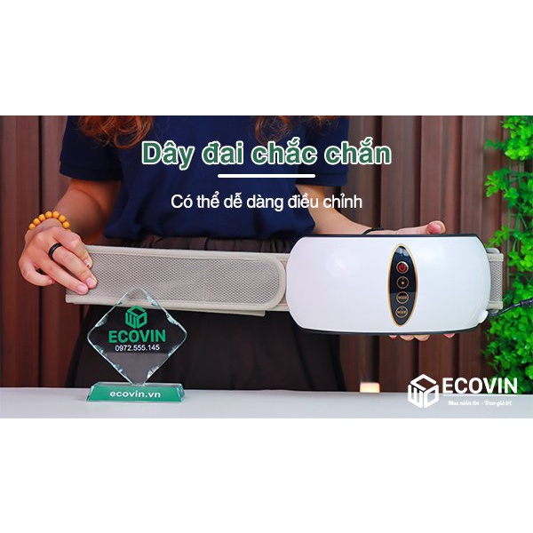 Máy Massage Bụng Giảm Mỡ, Đai Rung Nhiệt Đánh Tan Mỡ Bụng Dùng Pin+ Điện Cao Cấp Beame BM-B45