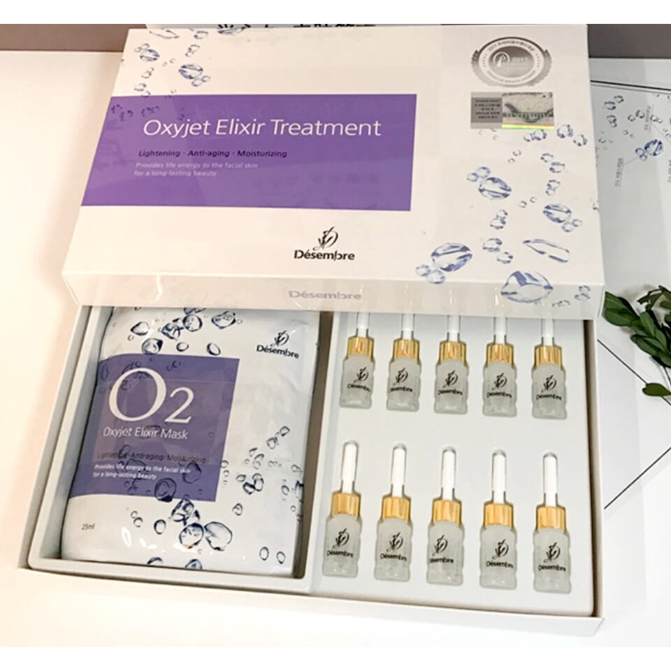 Bộ Thải Độc Da Chuyên Sâu Và Cung Cấp Oxy Tươi Hàn Quốc DESEMBRE OXYJET - Thẩm Mỹ Huyền Trang NANOCEE