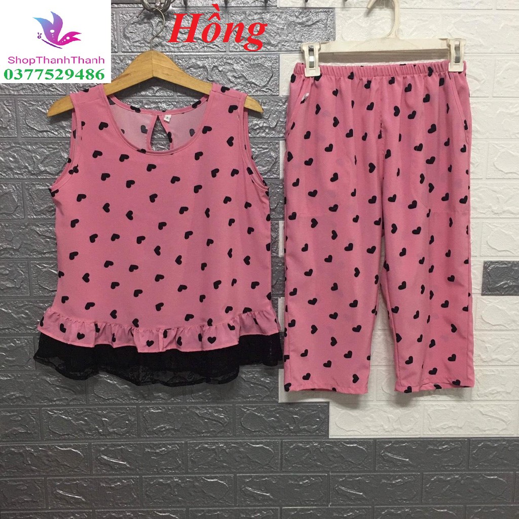 Drop Size 1 2 3 4 MANGO quần dài 9 TẤC tay Ngắn Đồ bộ mặc nhà ShopThanhThanh chuyên Big Size