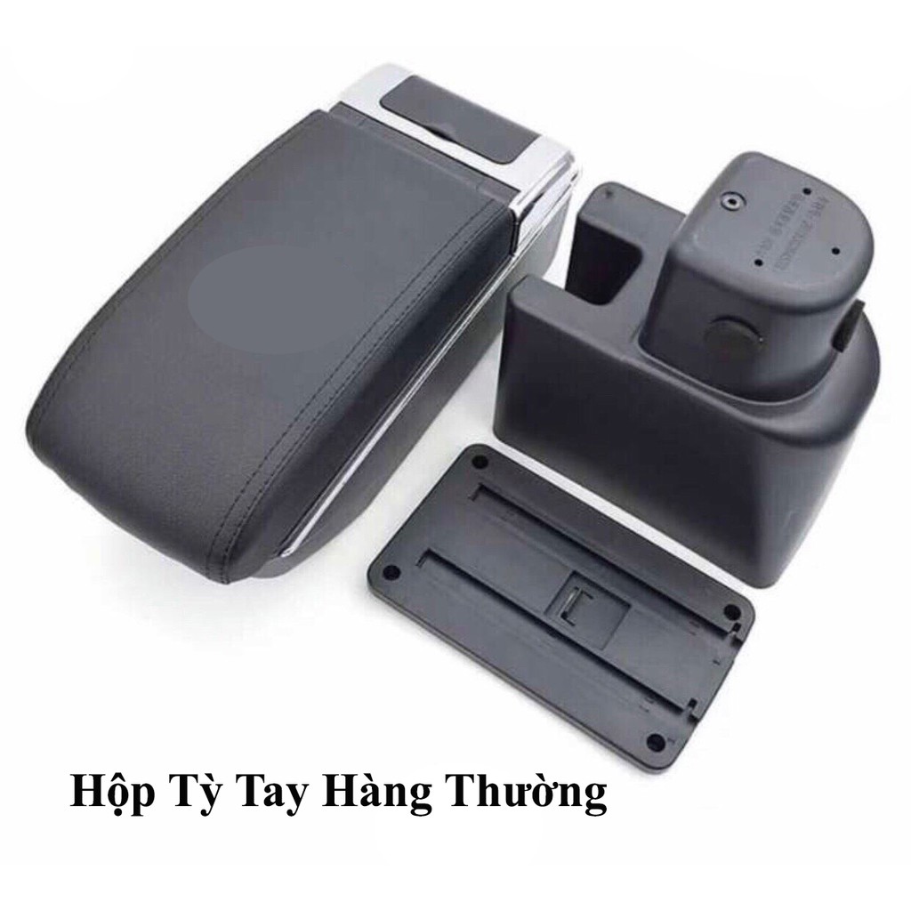 Hộp tỳ tay, bệ tỳ tay xe toyota Rush Cao Cấp Màu Đen M03 có cổng sạc USB tiện lợi, lắp đặt dễ dàng