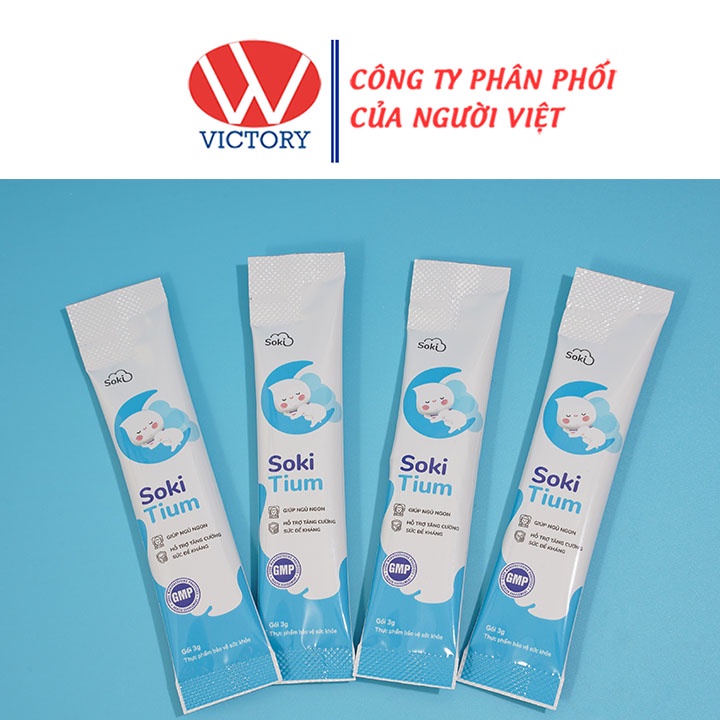 Soki Tium giảm các triệu chứng khóc đêm hộp 12 gói - Victory