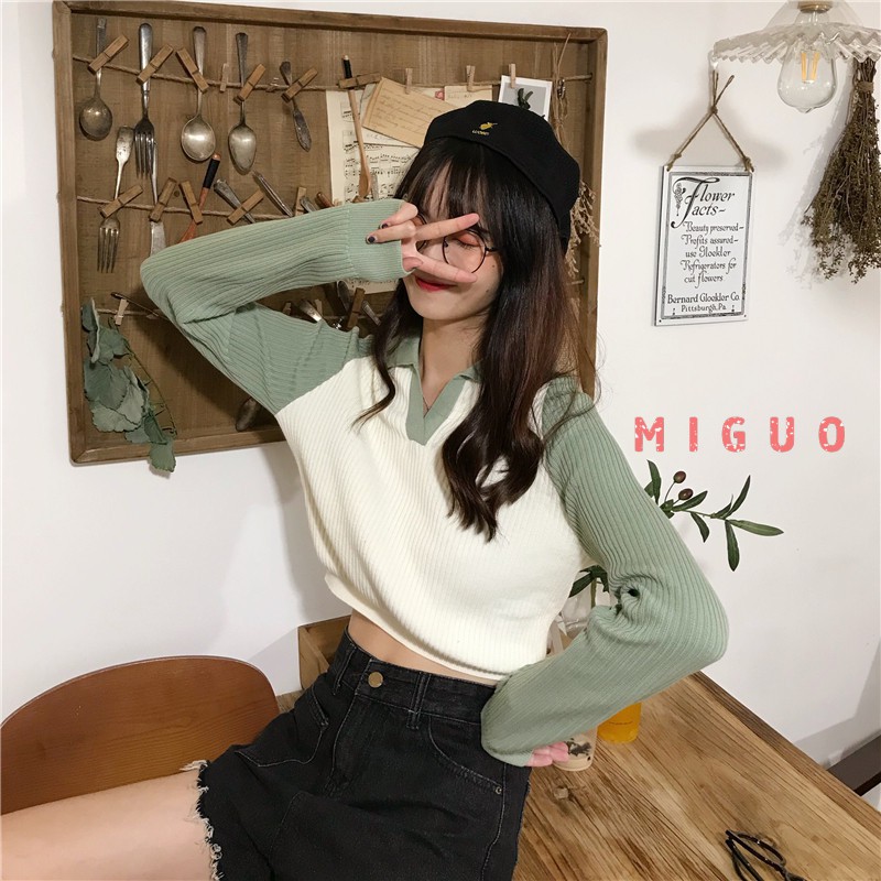 Áo Len Nữ Tay Dài Cổ Chữ V Thời Trang Trẻ Trung | BigBuy360 - bigbuy360.vn