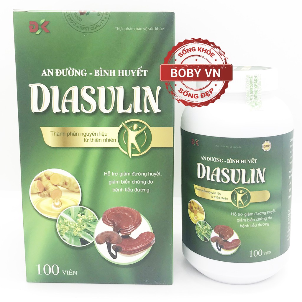 Diasulin - Hỗ trợ giảm đường huyết, giảm biến chứng do bệnh tiểu đường