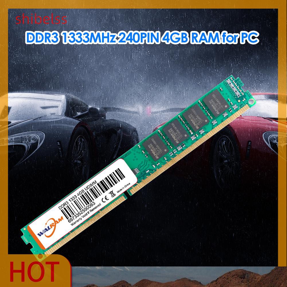 Mô Đun Lưu Trữ Thẻ Nhớ Ram Shibelss 4gb 1333mhz Ddr3 240-pin | BigBuy360 - bigbuy360.vn
