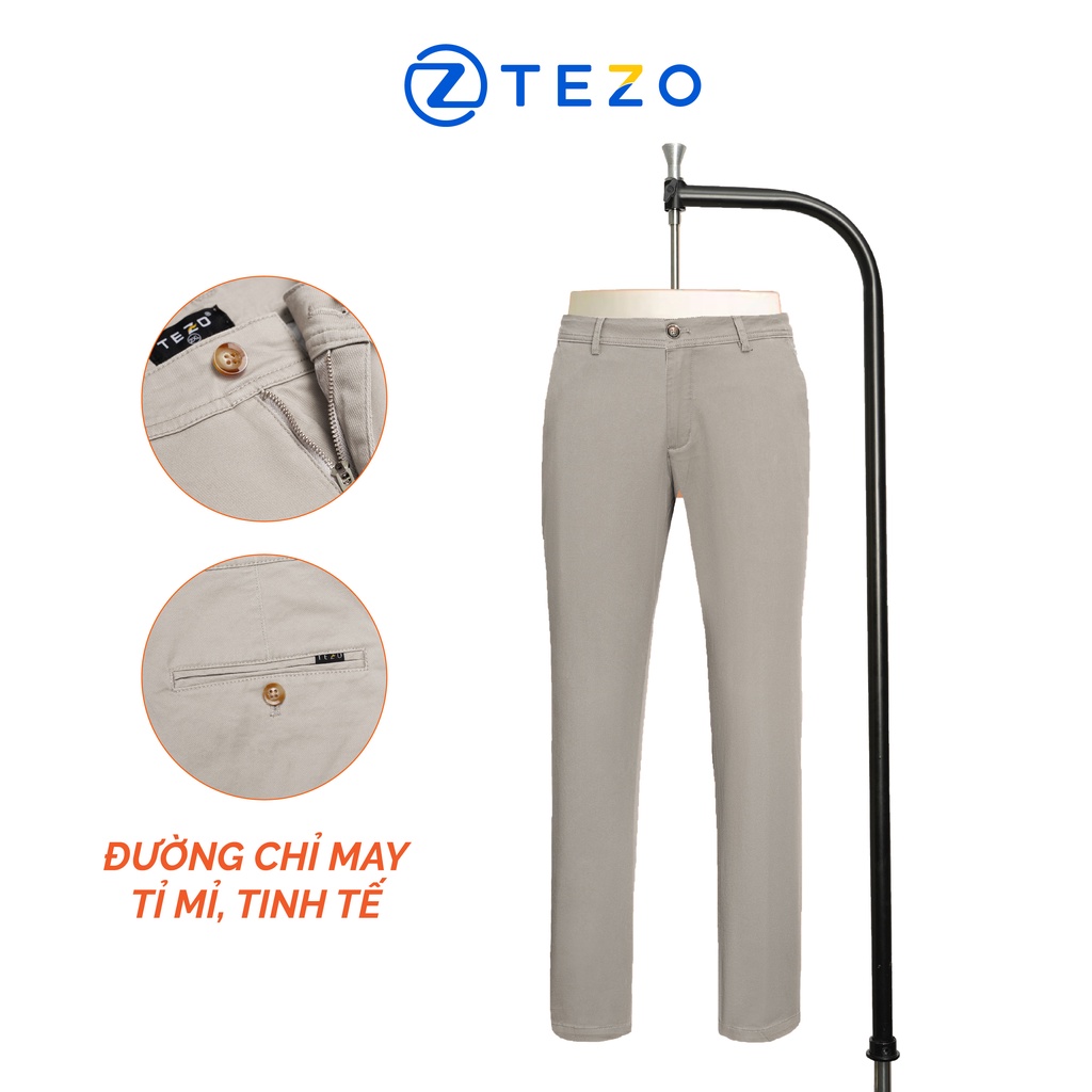 Quần kaki nam thiết kế Tezo dáng dài lịch sự 2204QKKT01