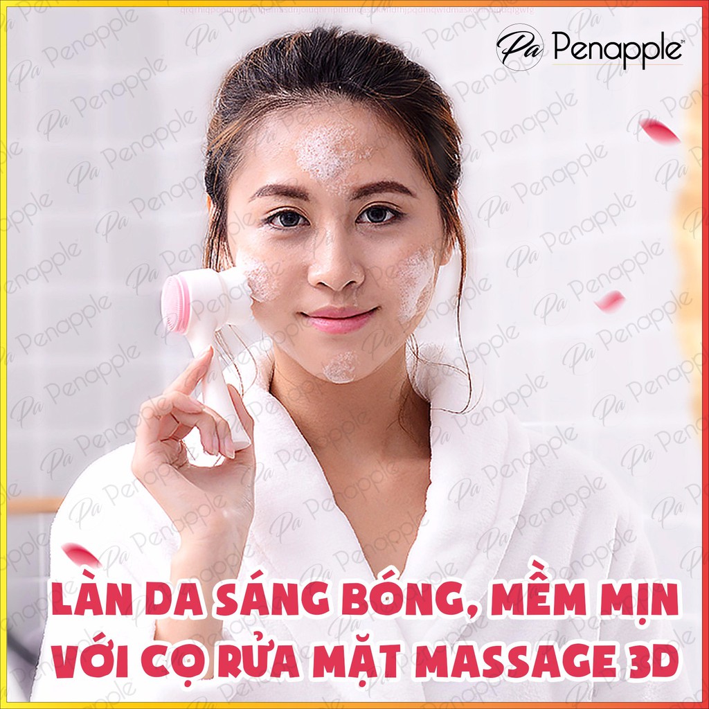 [MÁY RỬA MẶT MASSAGE 2SIÊU HOT ĐẦU 3D SILICON MỀM MẠI HÀN QUỐC - MÁY 2 CẦM TAY CHẤT LƯỢNG CAO DỄ SỬ DỤNG